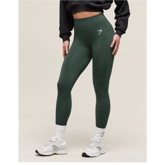 Gymshark Vital Leggings Woodland Green Sz S - Picture 5 of 5